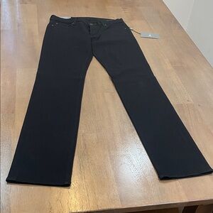 NWT 7 For All Mankind Women's Black Straight Leg Jeans. Size 28.